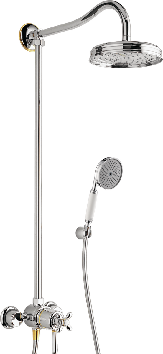 HANSGROHE AXOR Carlton Showerpipe s termostatem a horní sprchou s 1 tryskou #17670090