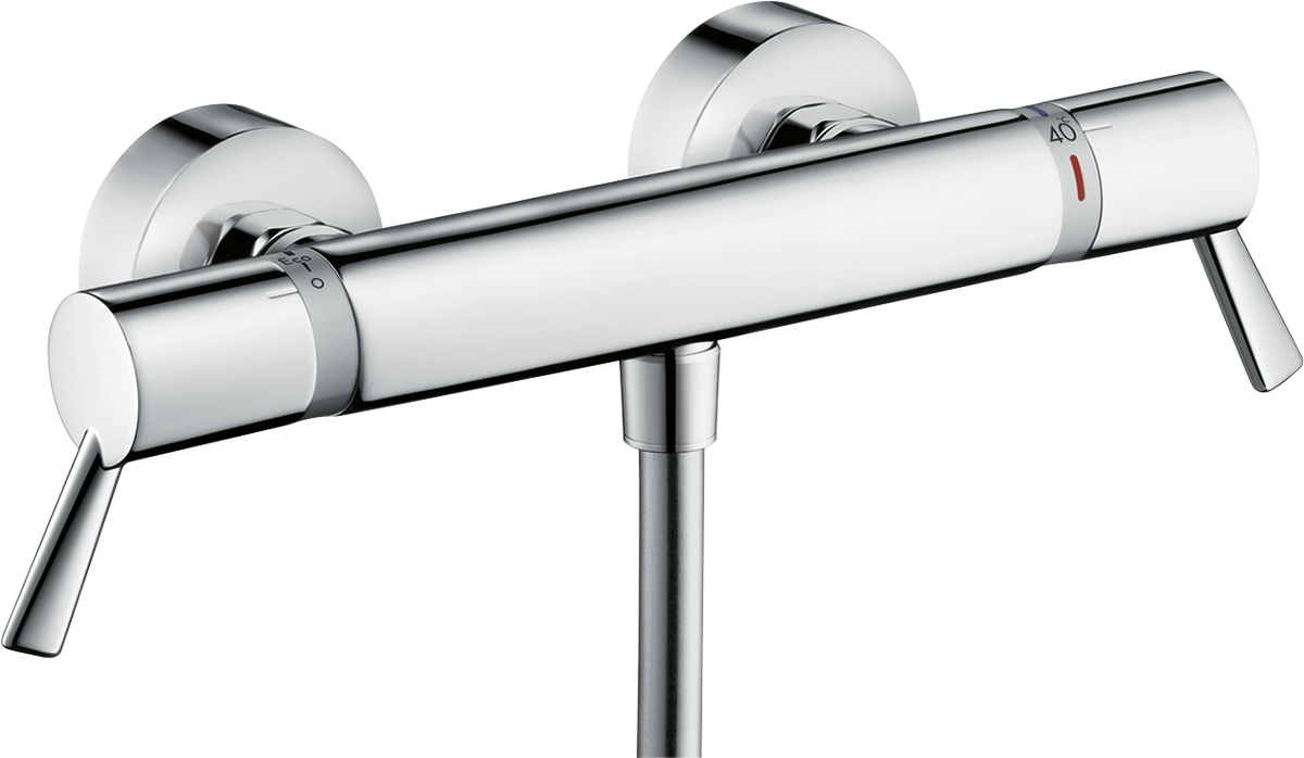 HANSGROHE Ecostat Comfort Sprchový termostat Care na stěnu s prodlouženými rukojeťmi #13117000 - chrom