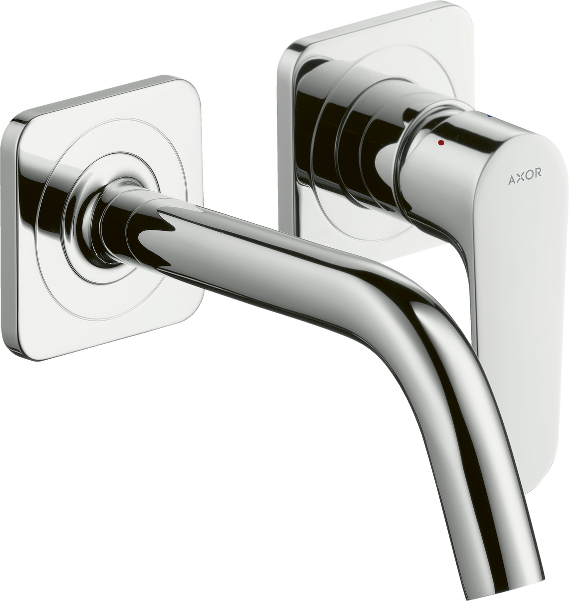 HANSGROHE AXOR Citterio M Páková umyvadlová baterie pod omítku, montáž na stěnu, s výtokem 167 mm a rozetami #34113000 - chrom