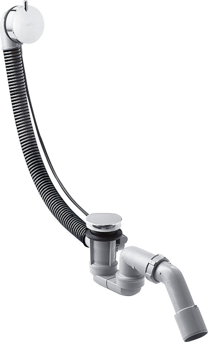 HANSGROHE Flexaplus S Úplná sada odtokové a přepadové soupravy pro normální vany #58150000 - chrom