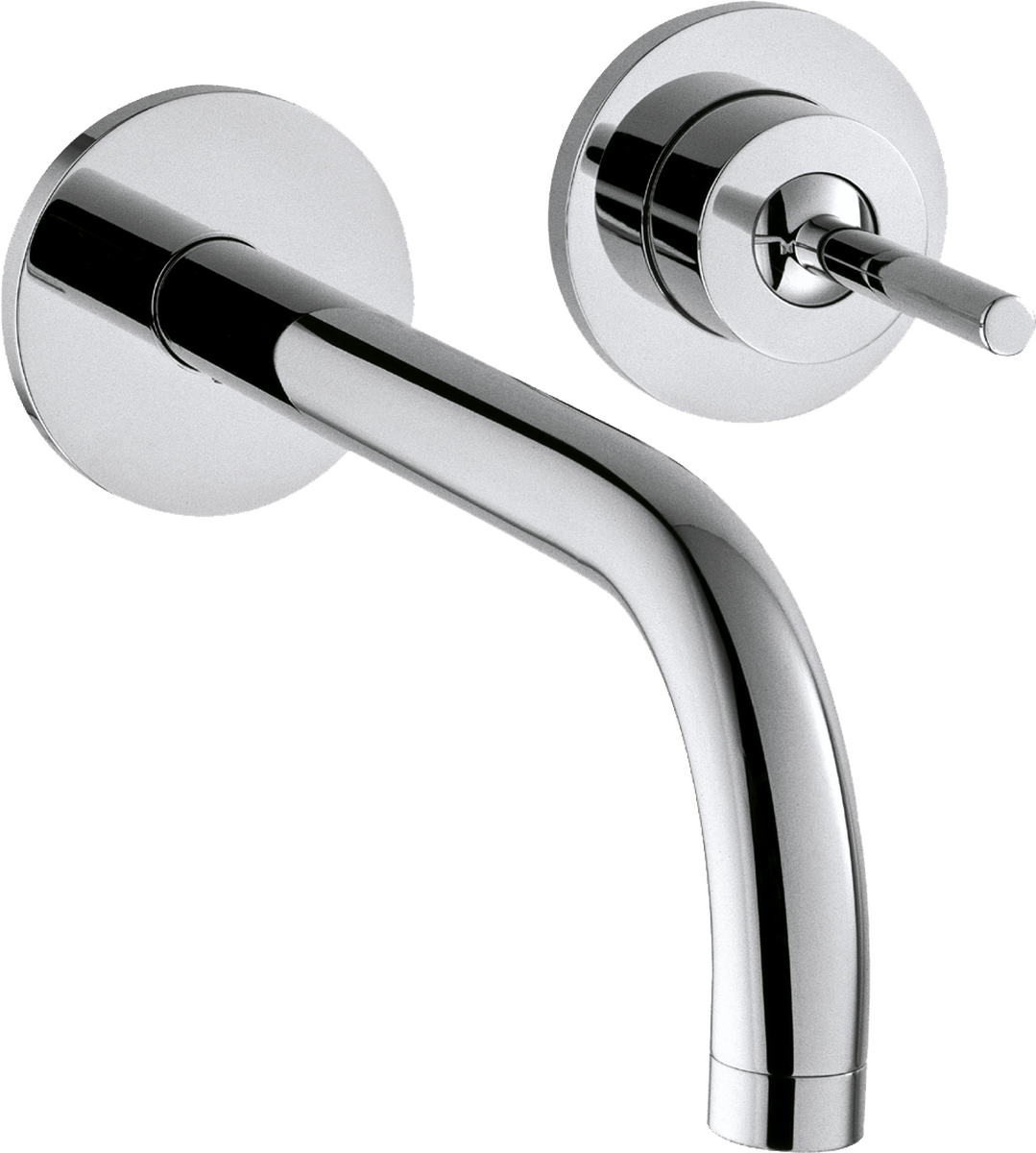 HANSGROHE AXOR Uno Páková umyvadlová baterie pod omítku, montáž na stěnu, s výtokem 225 mm a rozetami #38116000 - chrom
