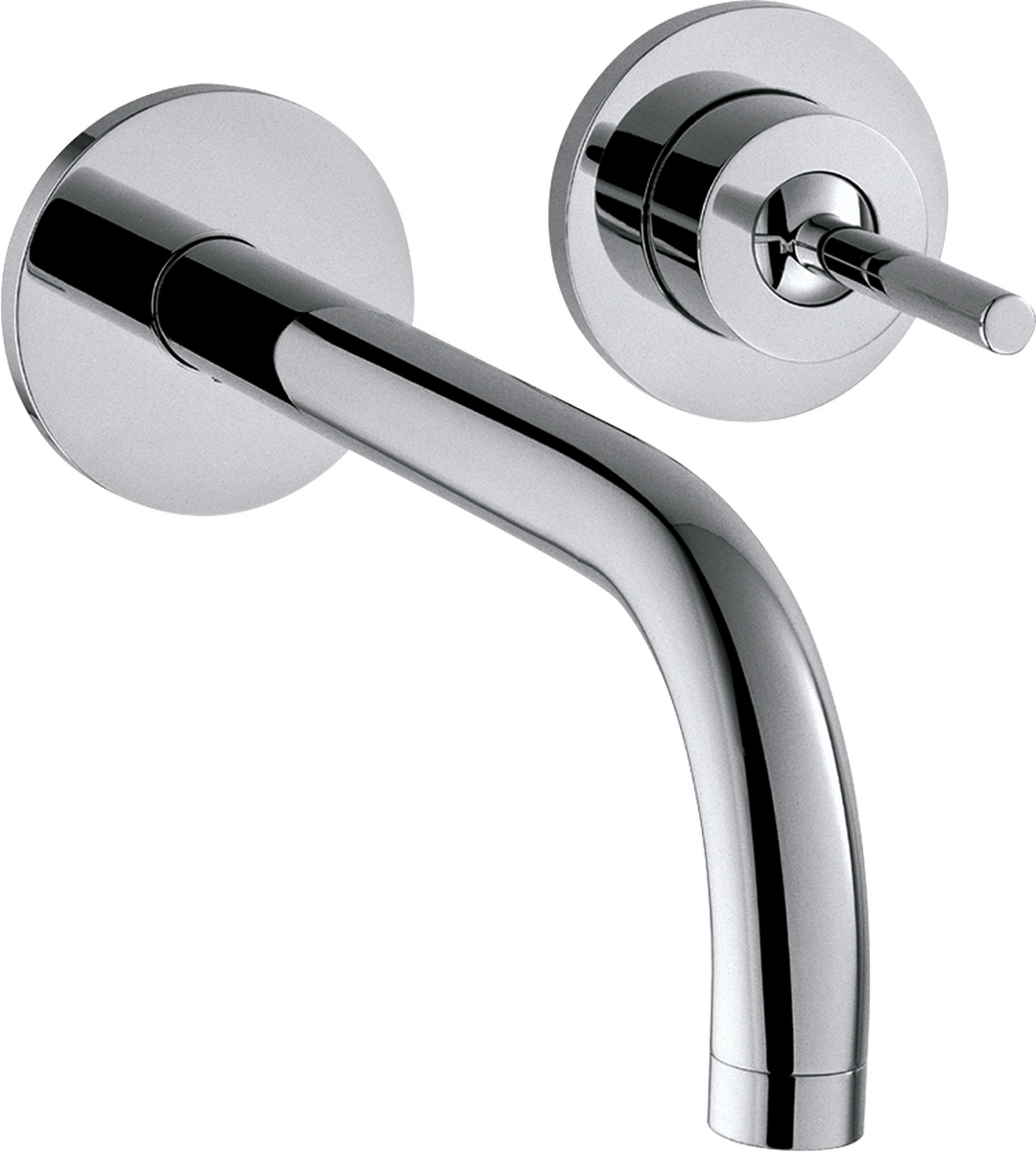 HANSGROHE AXOR Uno Páková umyvadlová baterie pod omítku, montáž na stěnu, s výtokem 165 mm a rozetami #38113000 - chrom