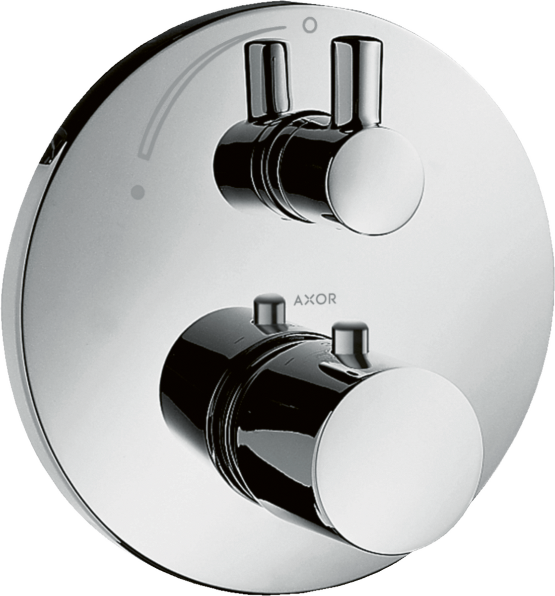 HANSGROHE AXOR Uno Termostat s podomítkovou instalací a s uzavíracím ventilem #38700000 - chrom