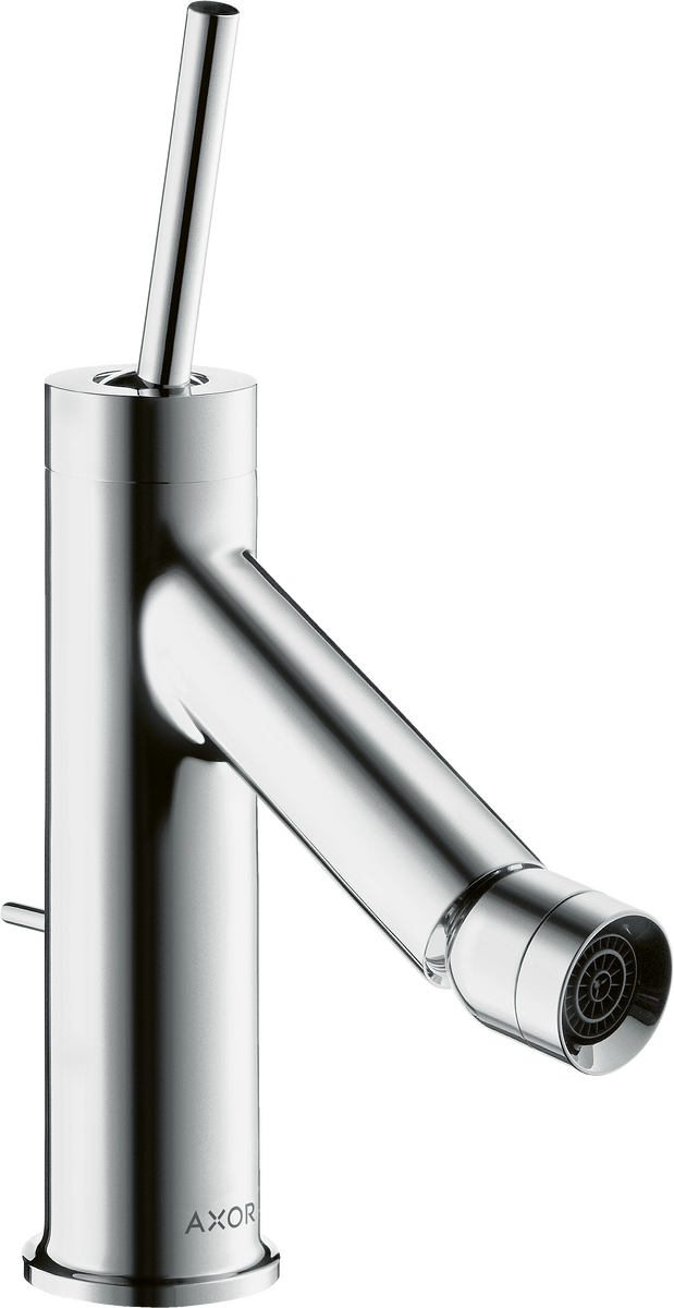 HANSGROHE AXOR Starck Páková bidetová baterie s kolíkovou rukojetí a s odtokovou soupravou s táhlem #10211000 - chrom
