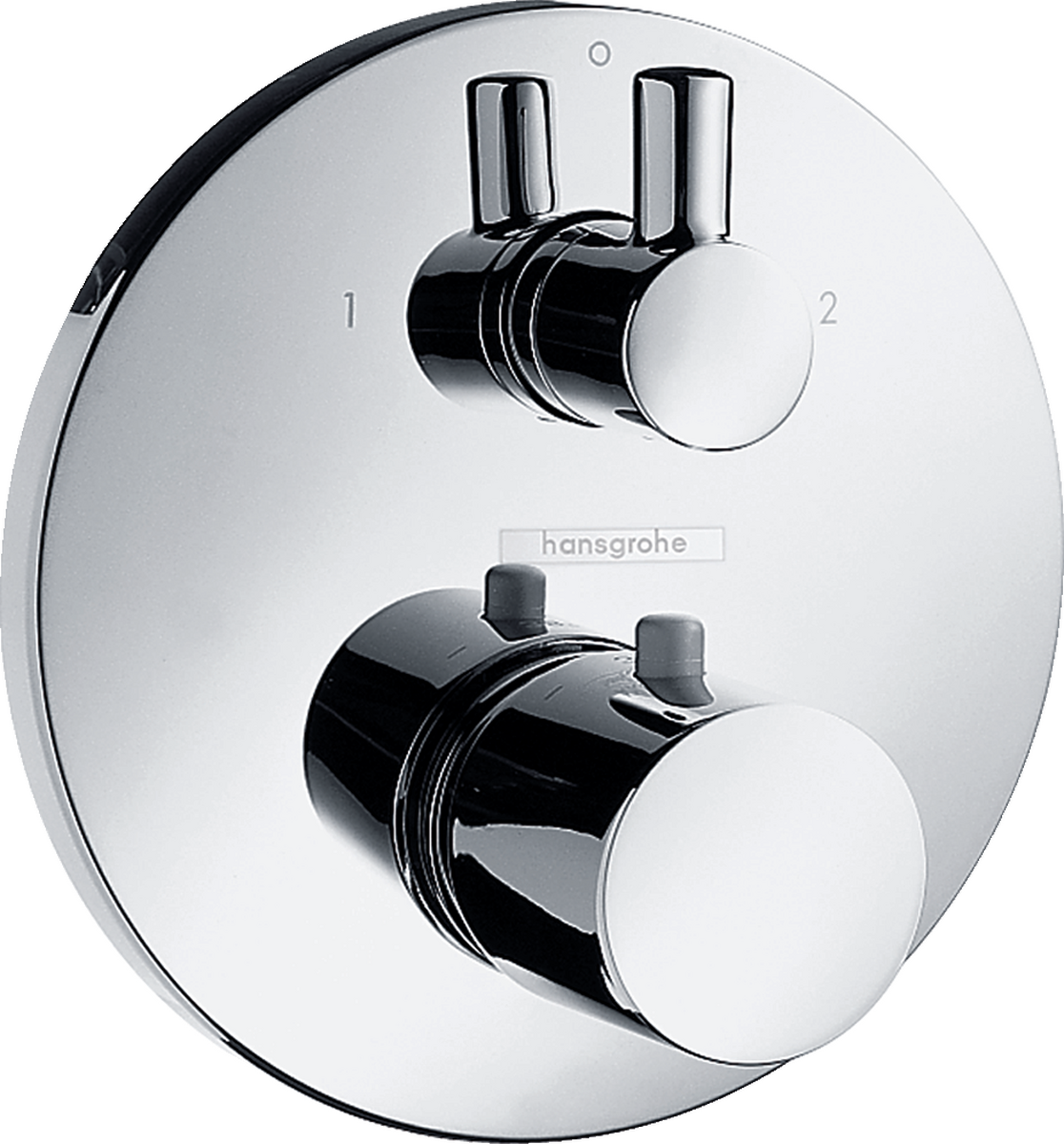 HANSGROHE Splachovací termostat Ecostat S s uzavíracím a přepínacím ventilem #15721000