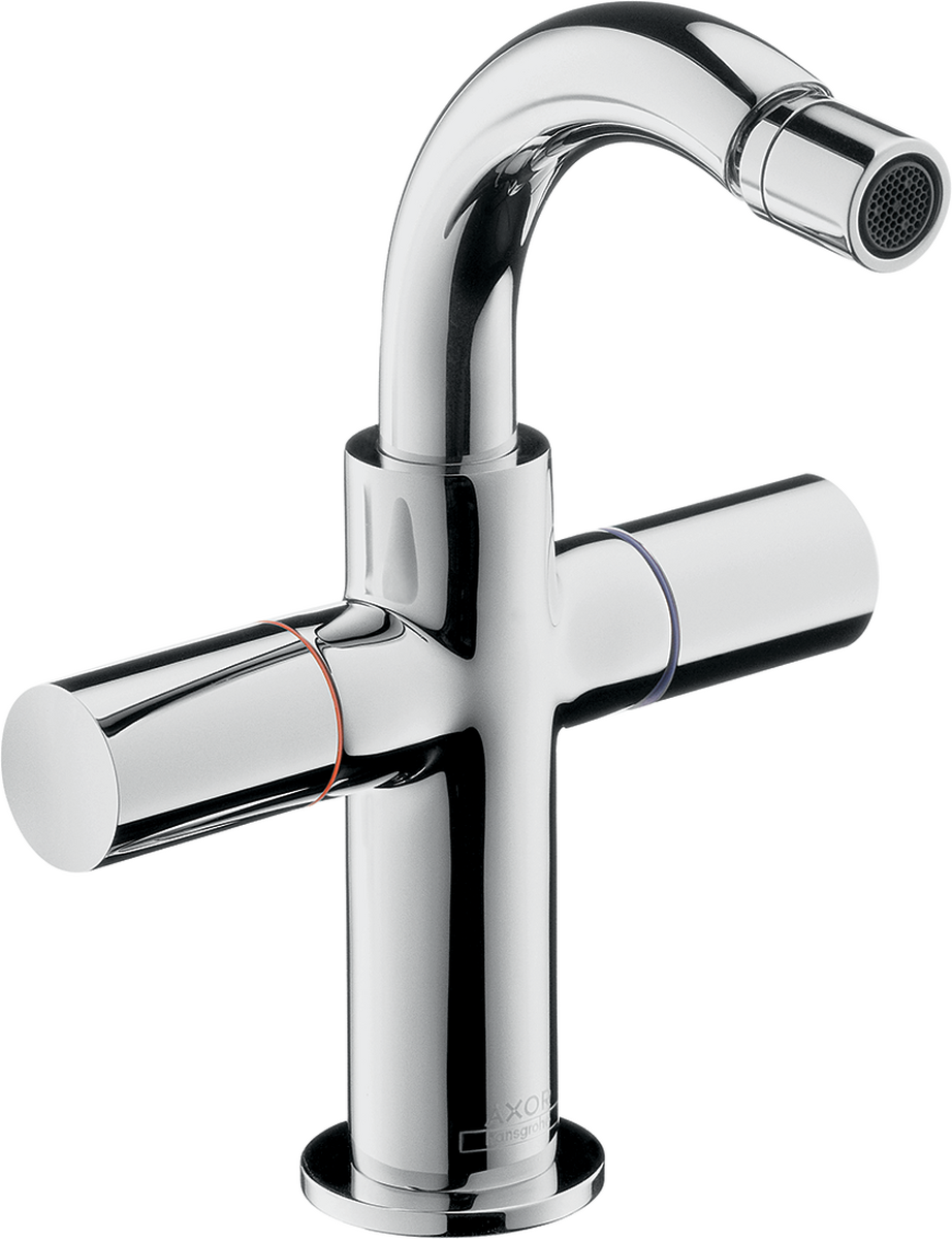 HANSGROHE AXOR Uno² 2-ruční bidetová baterie s výsuvným odpadem #38222000