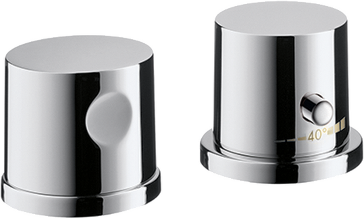 HANSGROHE AXOR Uno 2otvorová termostatická baterie na okraj vany #38480000 - chrom