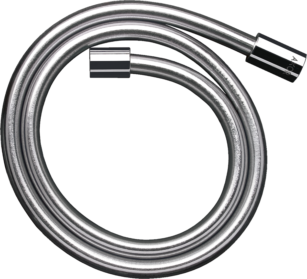 HANSGROHE AXOR ShowerSolutions Sprchová hadice s kovovým efektem 1,25 m s válcovými matkami #28282000 - chrom