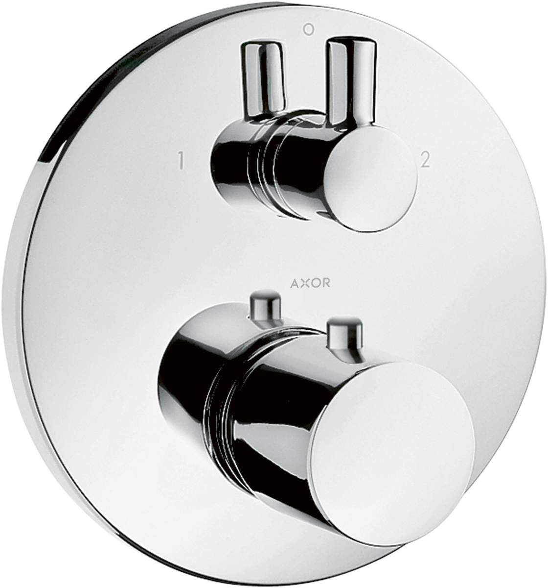 HANSGROHE AXOR Uno Termostat s podomítkovou instalací, s uzavíracím a přepínacím ventilem #38720000 - chrom