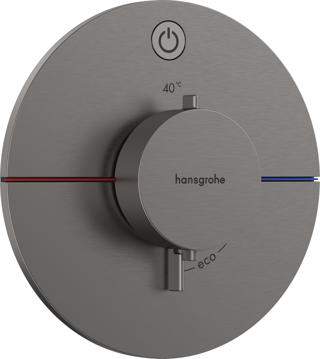 HANSGROHE ShowerSelect Comfort S Termostat pod omítku pro 1 spotřebič #15553340 - kartáčovaný černý chrom