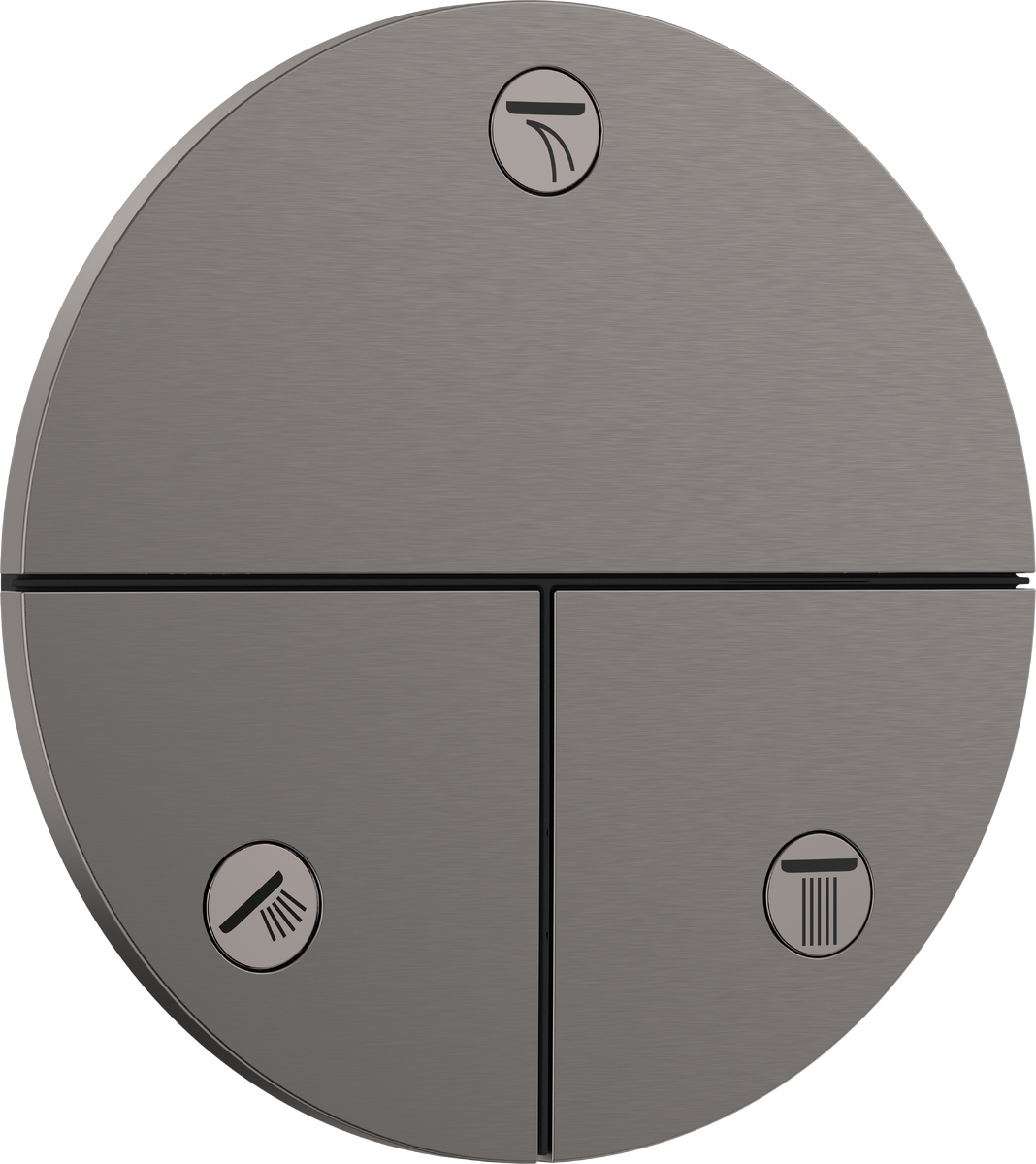 HANSGROHE ShowerSelect Comfort S Ventil pod omítku pro 3 spotřebiče #15558340 - kartáčovaný černý chrom