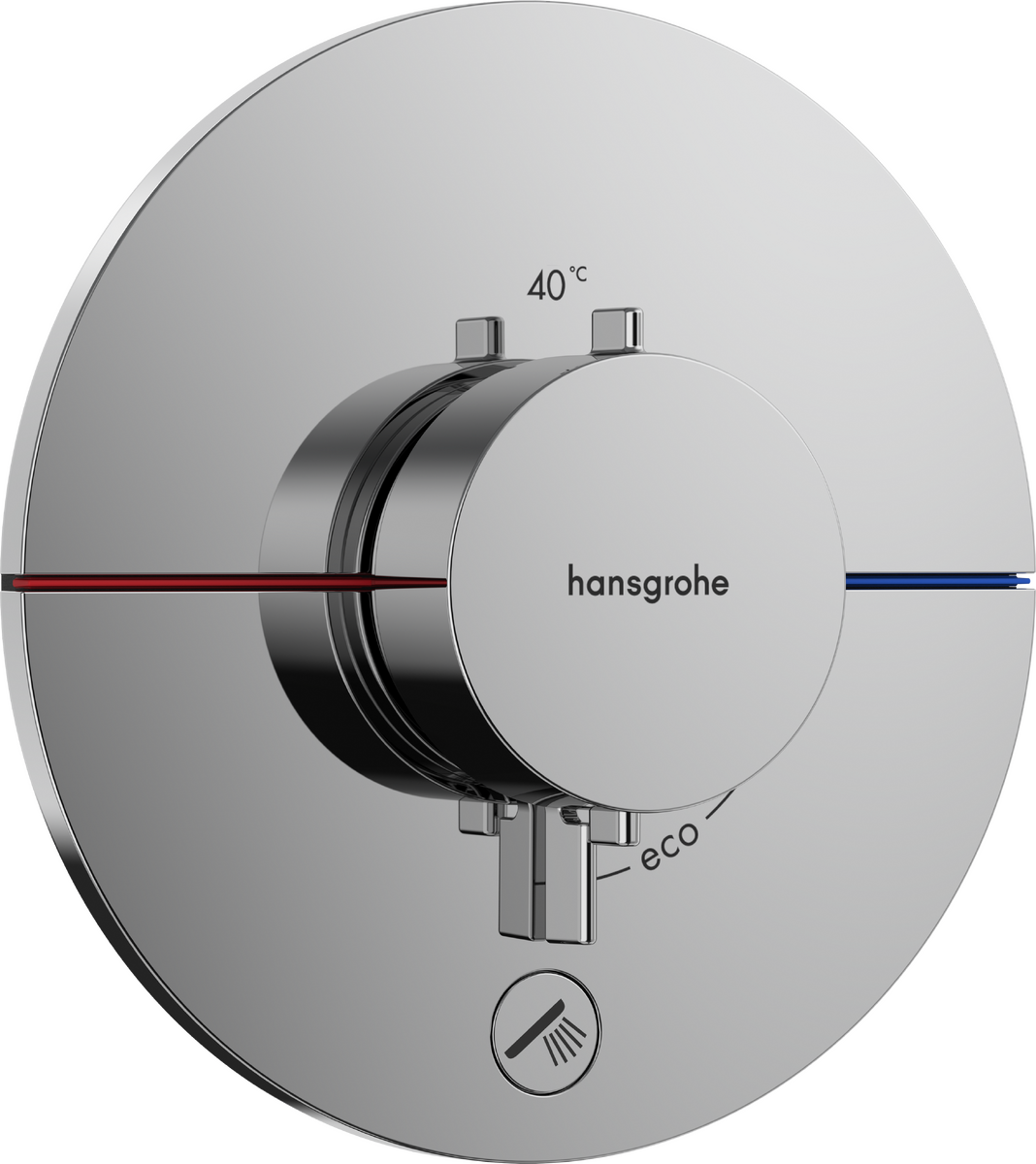 HANSGROHE ShowerSelect Comfort S Termostat pod omítku pro 1 spotřebič a další výtok #15562000 - chrom