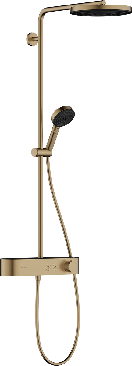HANSGROHE Pulsify S Showerpipe 260 1jet EcoSmart s termostatem ShowerTablet Select 400 #24221140 - kartáčovaný bronz