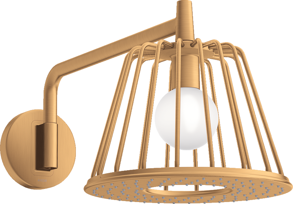 HANSGROHE AXOR LampShower/Nendo LampShower 275 1jet se sprchovým ramenem #26031250 - Brushed Gold Optic