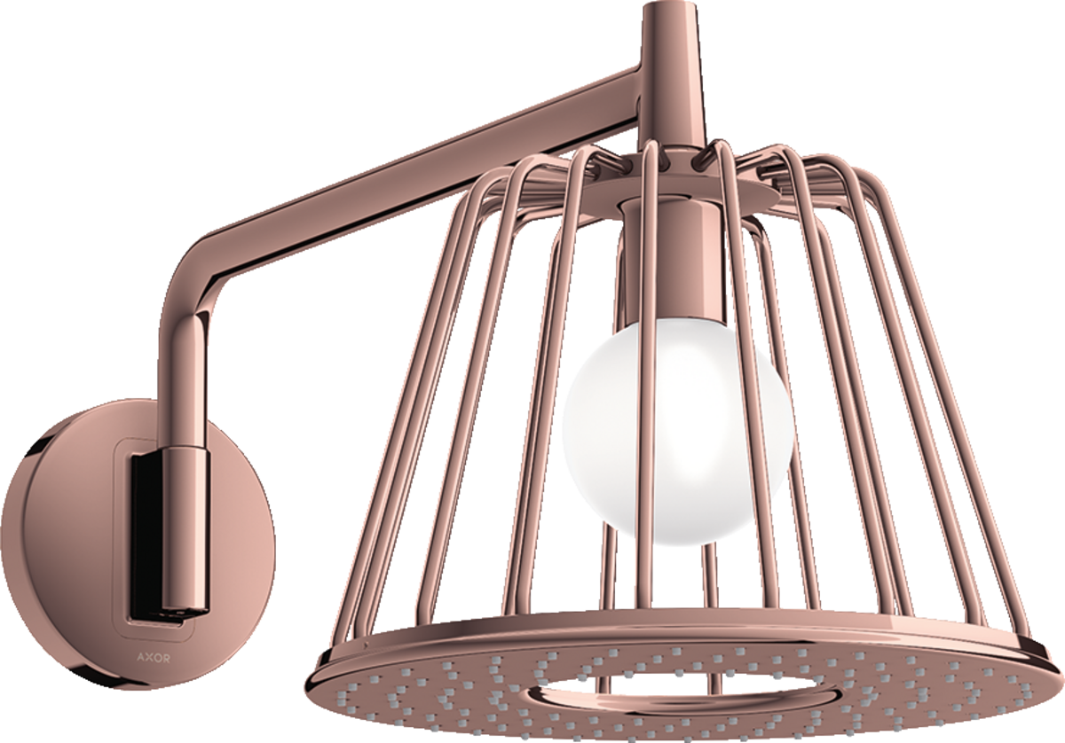 HANSGROHE AXOR LampShower/Nendo LampShower 275 1jet se sprchovým ramenem #26031300 - Leštěné červené zlato