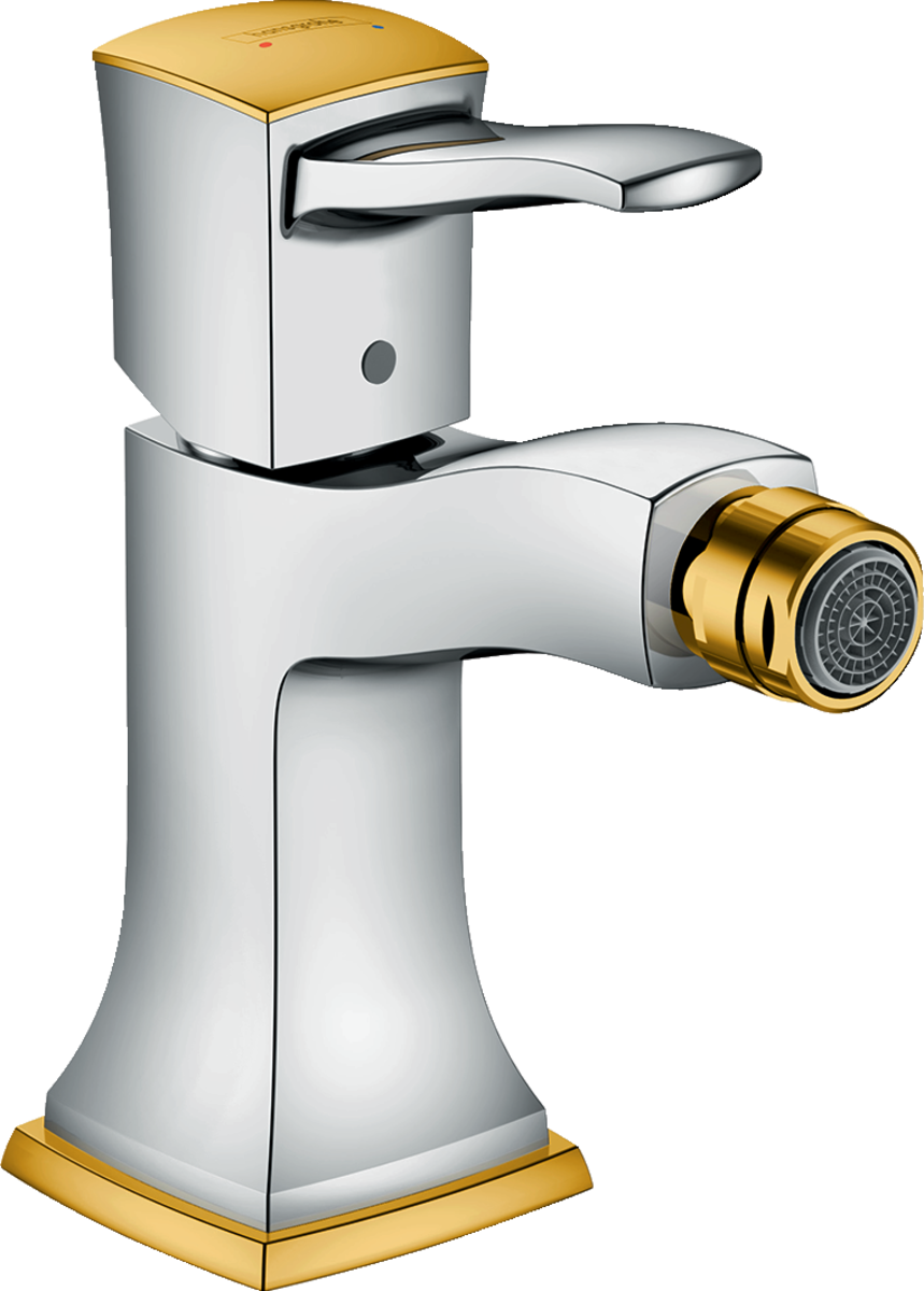HANSGROHE Jednopáková bidetová baterie Metropol Classic s pákovou rukojetí a výsuvným odpadem #31320090