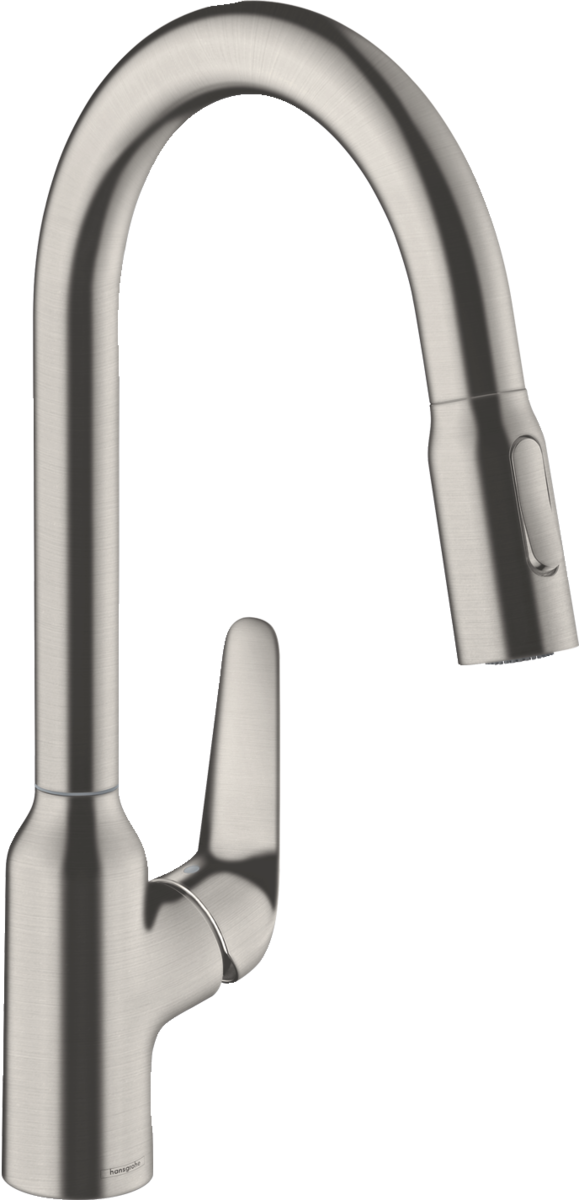 HANSGROHE Focus M42 Páková kuchyňská baterie 220, vytahovací sprška, 2jet #71800800 - nerezová ocel