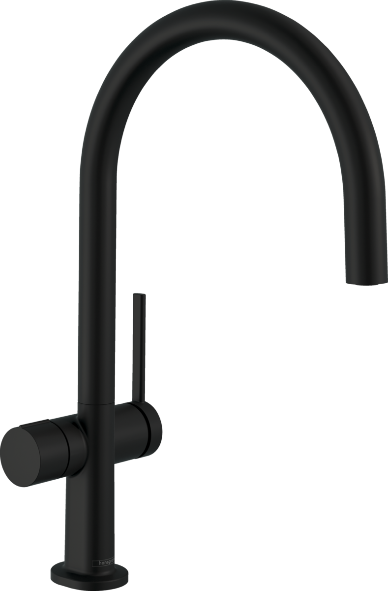 HANSGROHE Talis M54 Páková kuchyňská baterie 220, uzavírací ventil pro spotřebič, 1jet #72805670 - matná černá