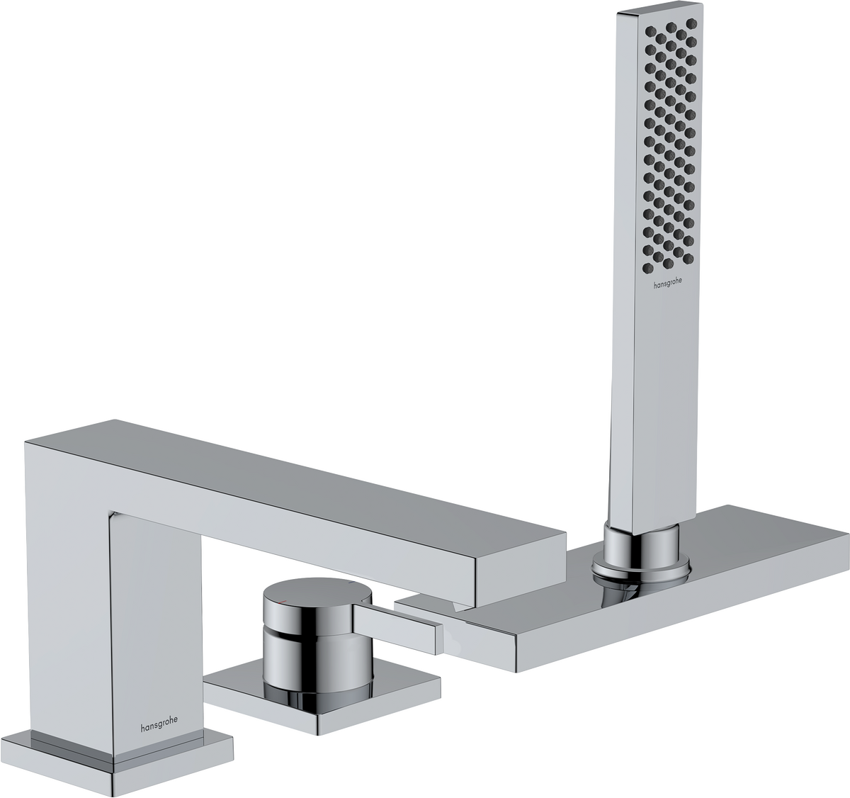 HANSGROHE Tecturis E 3otvorová baterie na okraj vany s jednotkou sBox #73443000 - chrom