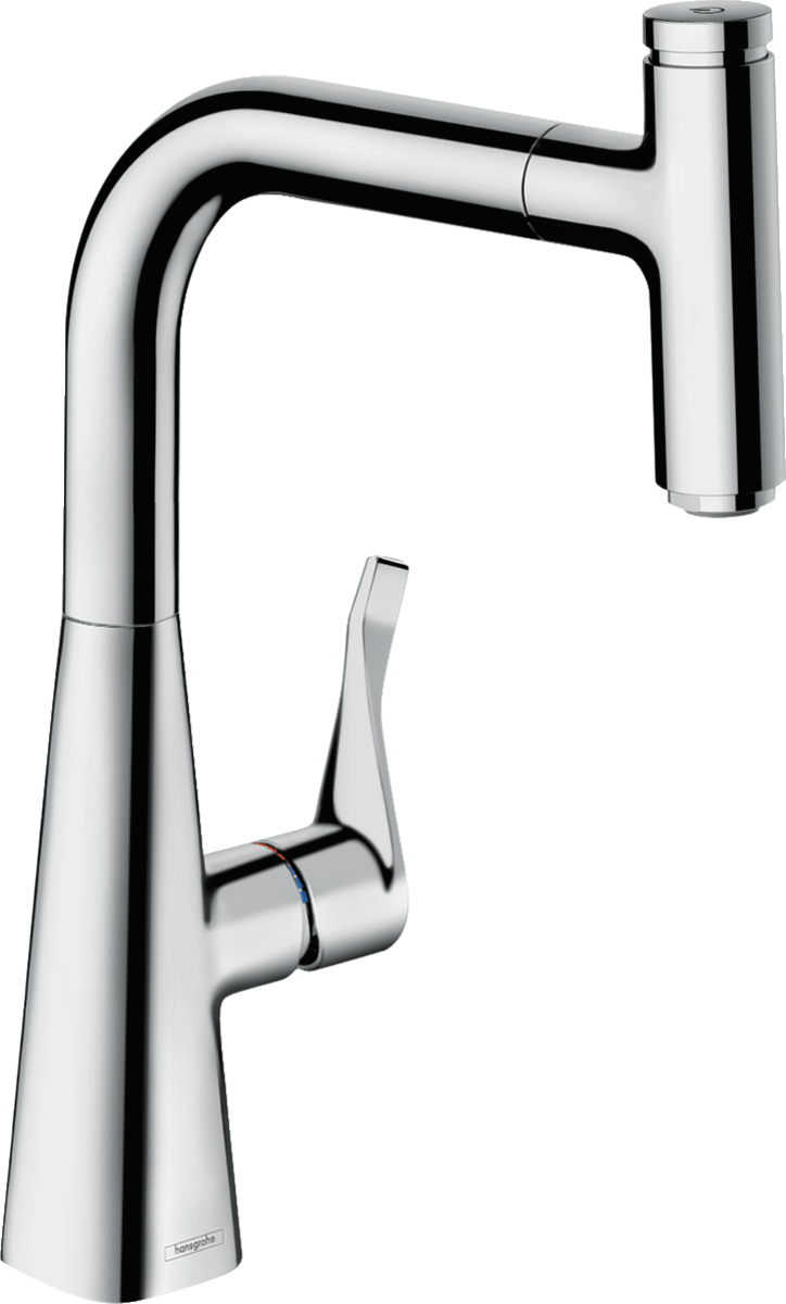 HANSGROHE Metris Select M71 jednopáková kuchyňská baterie 240, výsuvná výpusť, 1 tryska, sBox #73802000