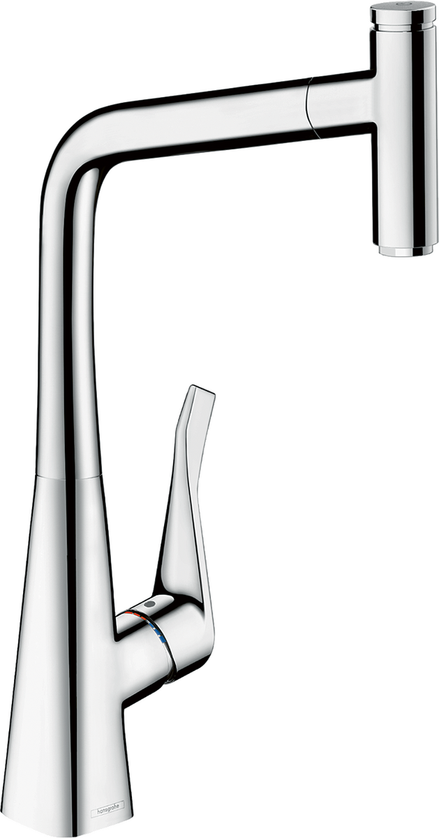 HANSGROHE Metris Select M71 jednopáková kuchyňská baterie 320, výsuvná výpusť, 1 tryska, sBox #73803000