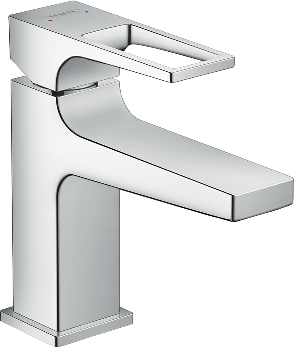 HANSGROHE Metropol jednopáková umyvadlová baterie 100 s obloukovou rukojetí pro umyvadlo s výsuvným odpadem #74500000 - chrom