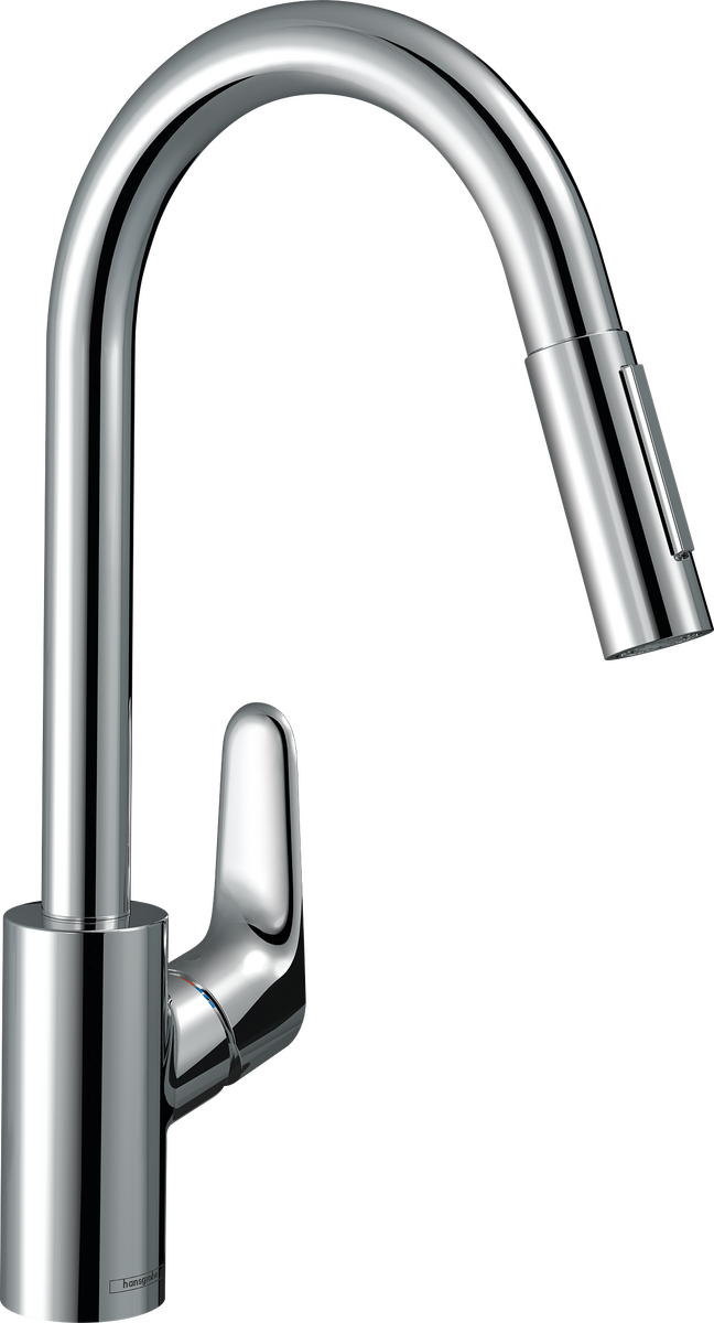 HANSGROHE Focus M41 jednopáková kuchyňská baterie 240, výsuvná výtoková trubice, 2jet, sBox #73880000 - chrom