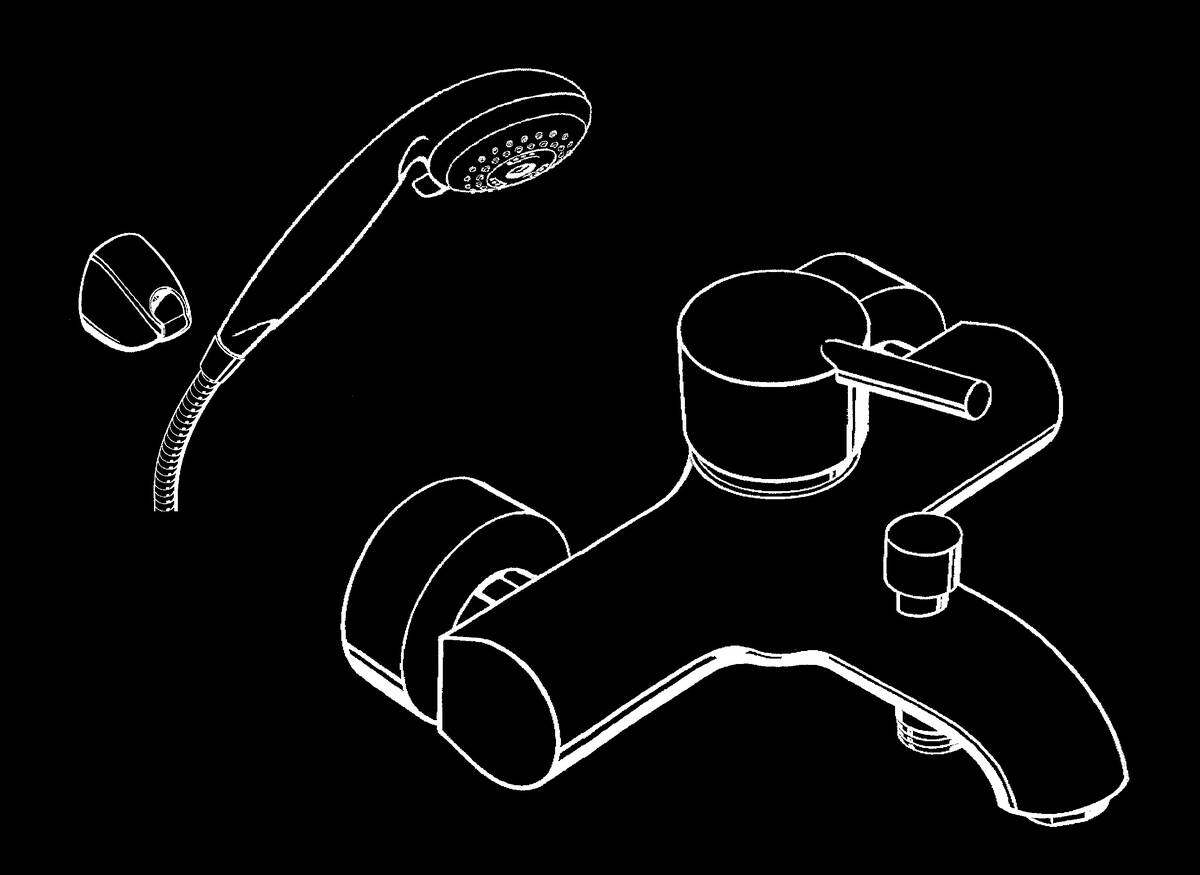 HANSGROHE Sprchový systém Croma 3jet Talis S DN15 #27044000