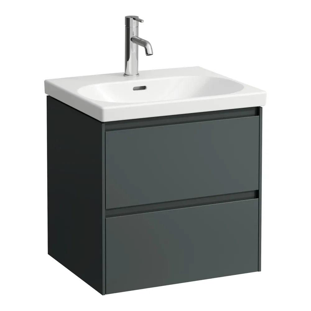 LAUFEN LANI Skříňka pod umyvadlo, se 2 zásuvkami, pro umyvadlo H810082 535 x 440 x 515 mm #H4035221122661 - 266 - Šedá traffic