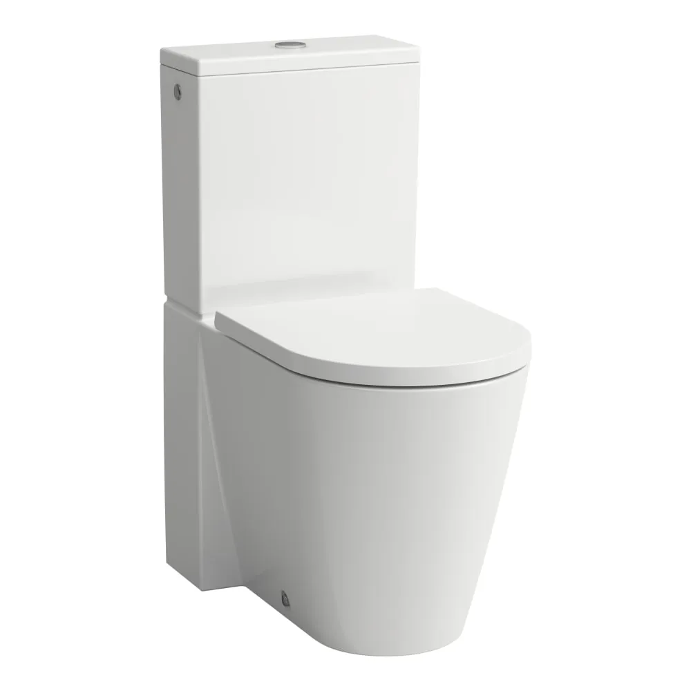 LAUFEN Kartell WC kombi stojící, rimless, hluboké splachování #H8243377570001 - bílá mat