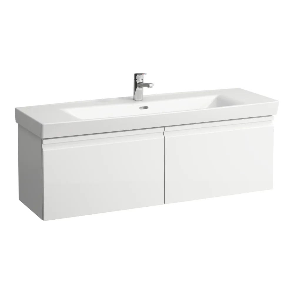 LAUFEN PRO S Skříňka pod umyvadlo a systémem softclose, pro umyvadlo H814968, se dvěma zásuvkami 1260 x 450 x 390 mm #H4835710964791 - 463 - Bílá
