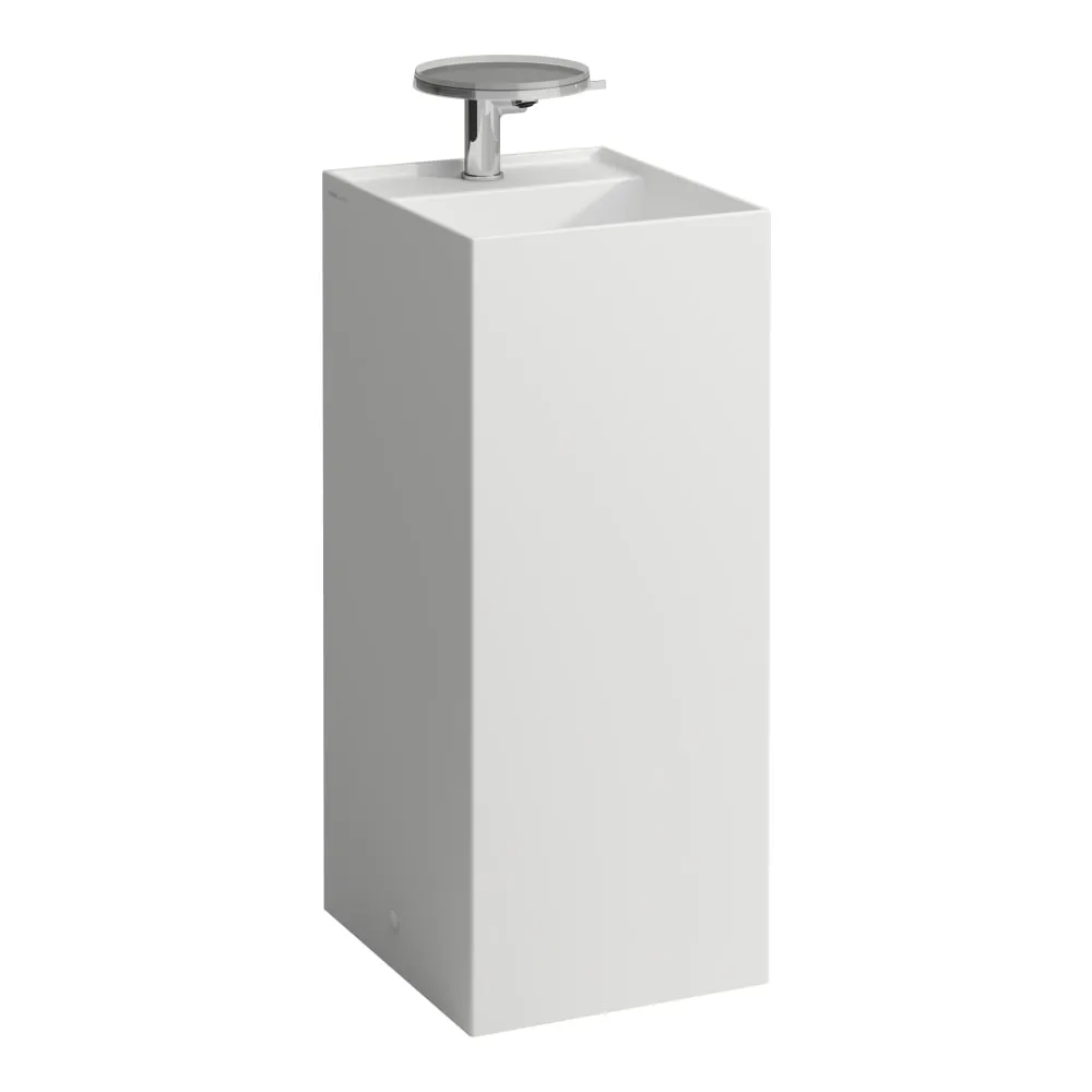 LAUFEN Kartell LAUFEN Volně stojící umyvadlo, se speciálním skrytým vývodem 375 x 435 x 900 mm #H8113317571111 - 757 - Bílá mat