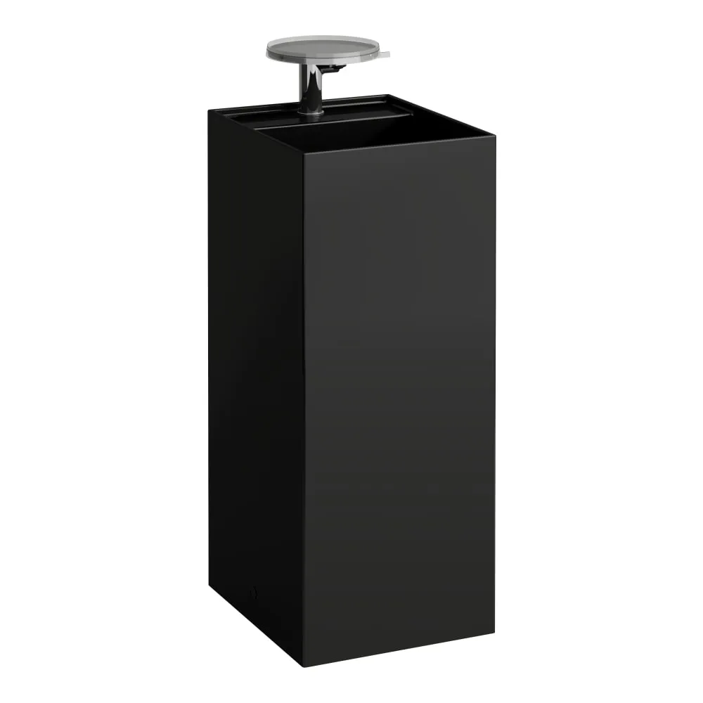 LAUFEN Kartell LAUFEN Volně stojící umyvadlo, se speciálním skrytým vývodem 375 x 435 x 900 mm #H8113310201111 - 020 - Černá lesklá