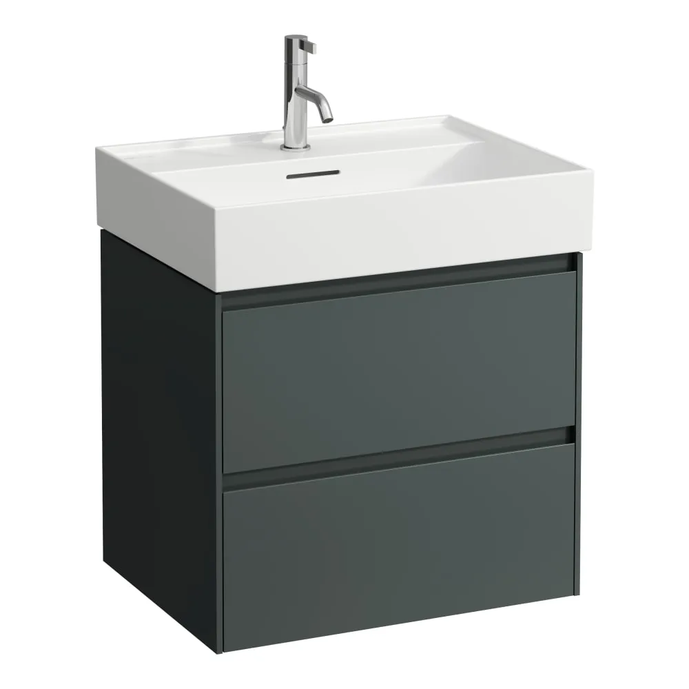 LAUFEN LANI Skříňka pod umyvadlo, se 2 zásuvkami, pro umyvadlo H810083, H817433, H810333 585 x 440 x 530 mm #H4035321122661 - 266 - Šedá traffic