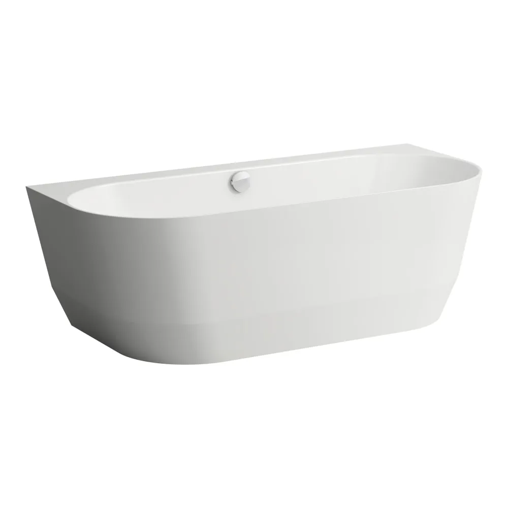 LAUFEN PRO Vana, ke stěně (D - tvar), včetně sady podpěr a nohou, materiál Marbond 1800 x 800 x 590 mm H2459570000001