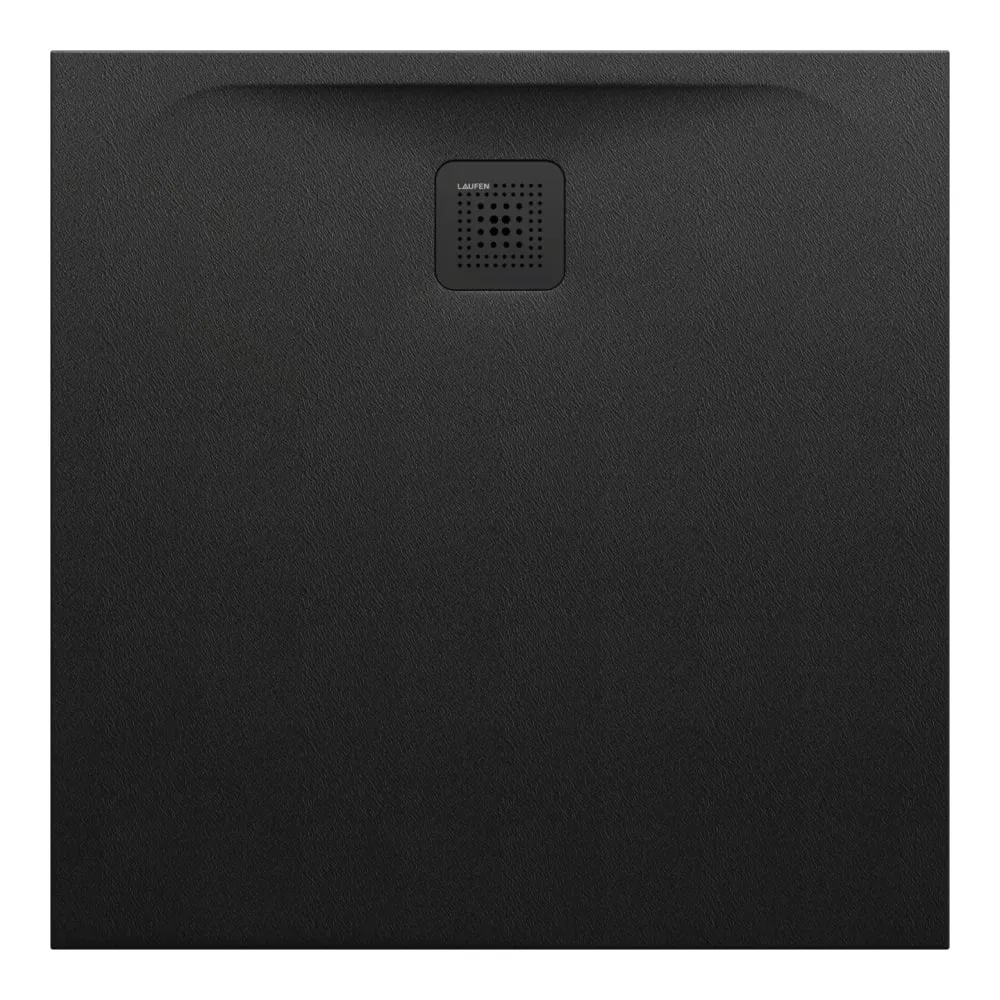 LAUFEN PRO Sprchová vanička, čtvercová, s odtokem na straně, materiál Marbond 900 x 900 x 30 mm #H2109560800001 - 080 - Černá