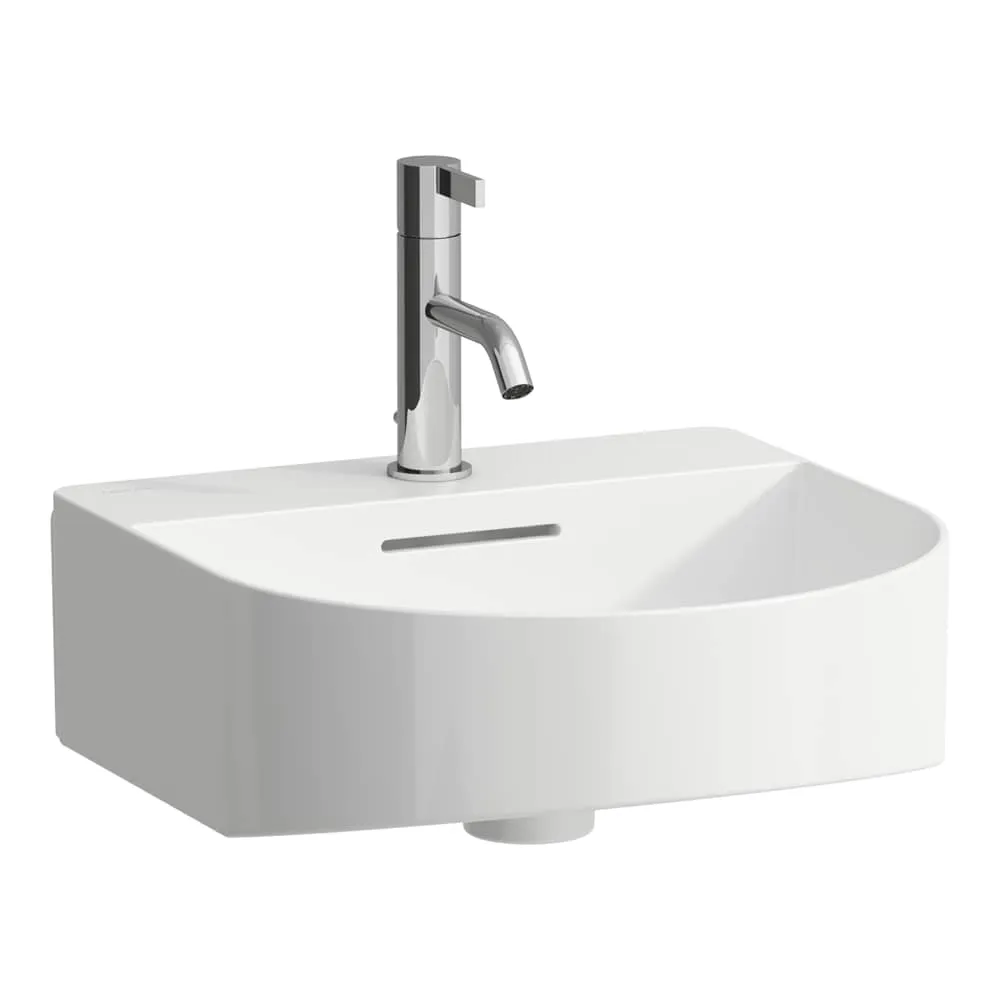 LAUFEN SONAR Umývátko, včetně bílé krytky Saphirkeramik, broušená spodní část 410 x 420 x 140 mm #H8163410001041 - 000 - Bílá