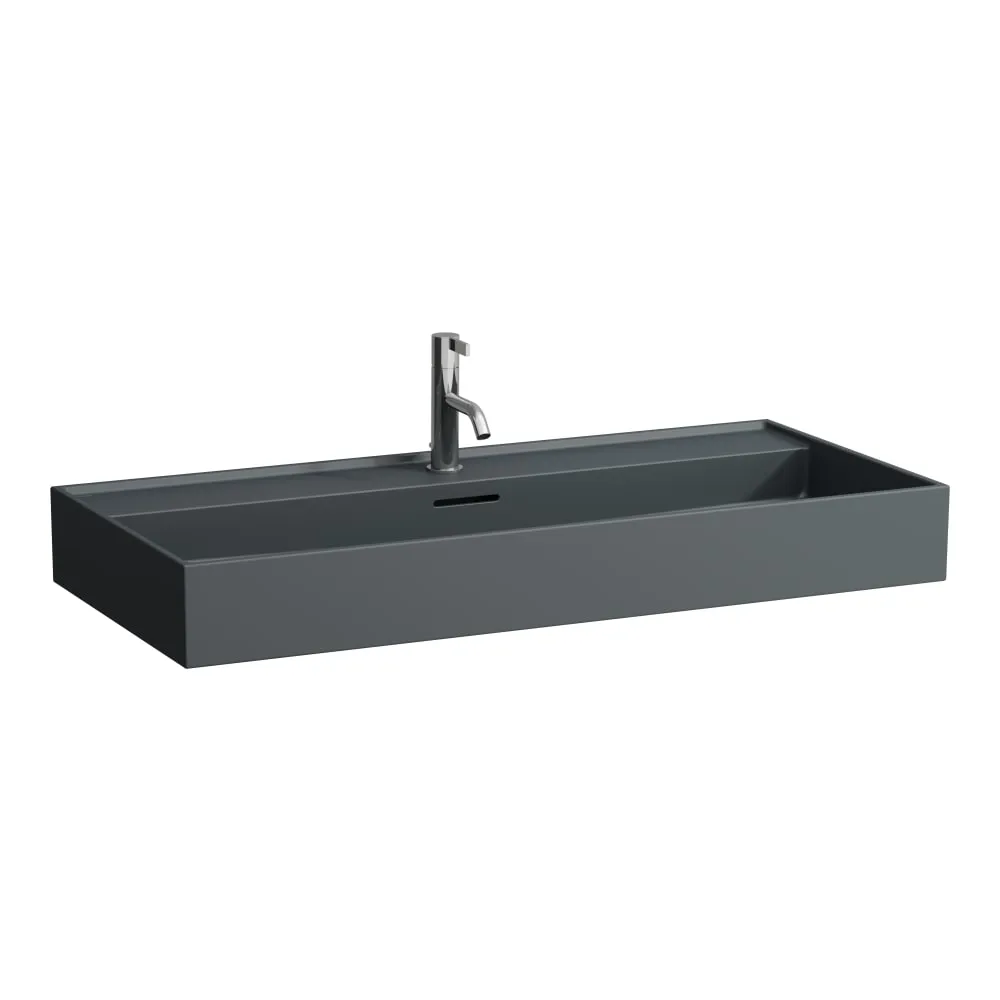 LAUFEN Kartell LAUFEN Umyvadlo, broušená spodní část 1000 x 460 x 120 mm #H8163377581091 - 758 - Grafit mat