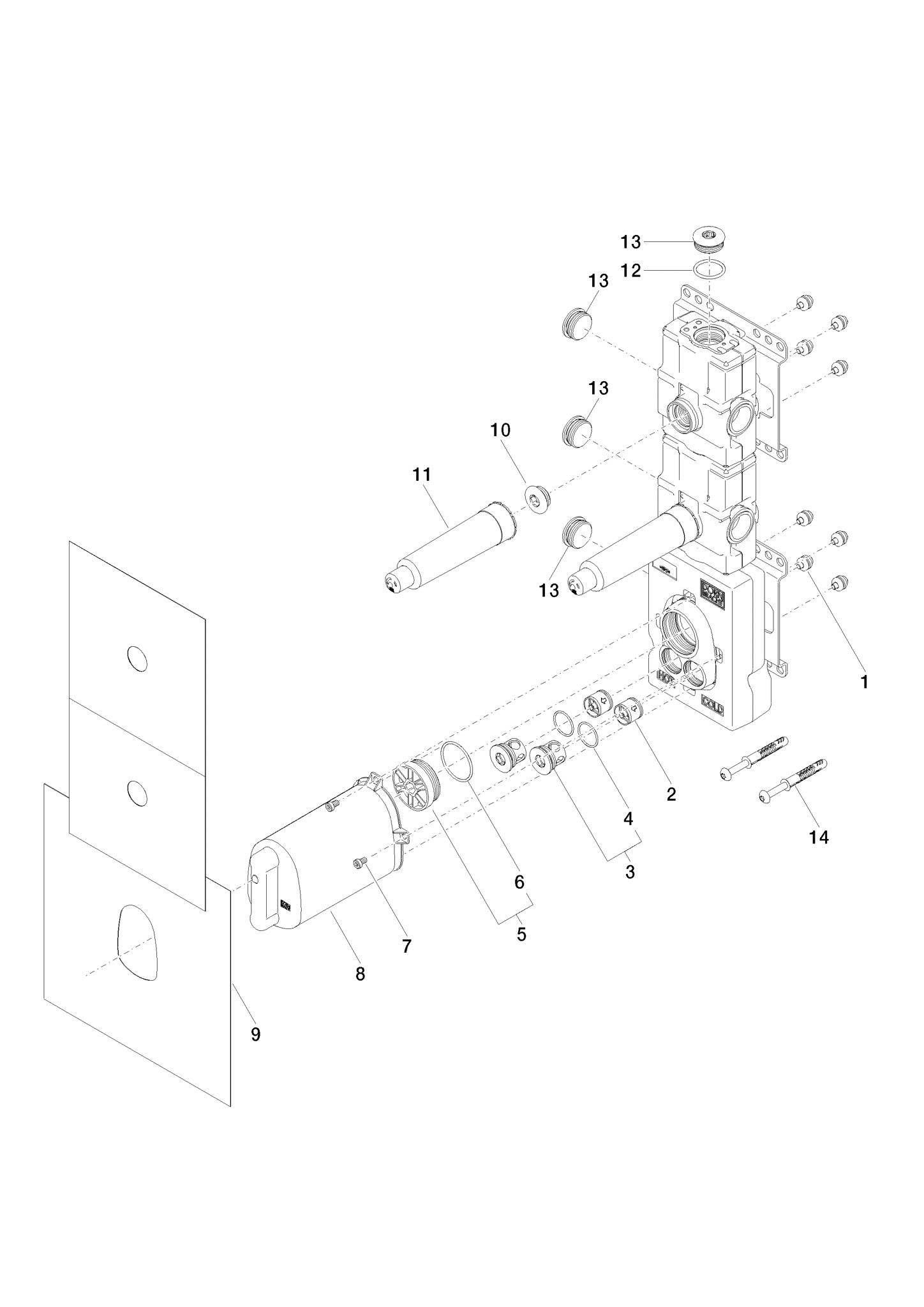 DORNBRACHTxTOOL modul termostatu pod omítku, 2 funkce #3552197090