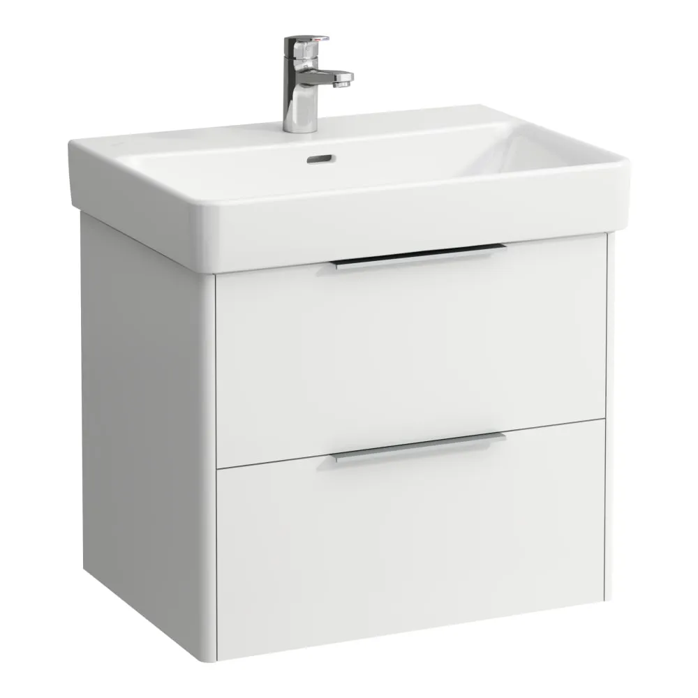 LAUFEN BASE Skříňka pod umyvadlo, 2 zásuvky, pro umyvadlo H810964 615 x 440 x 530 mm 261 - Bílá lesklá H4022921102611