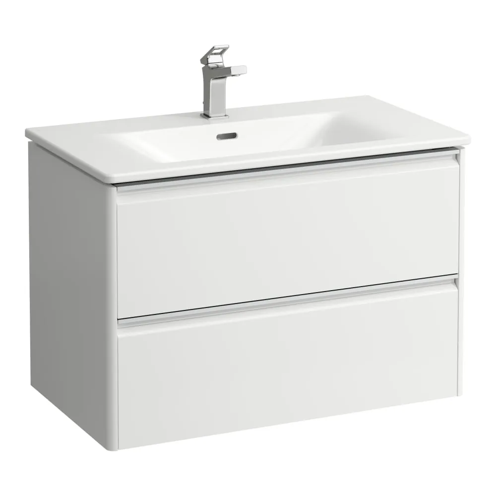 LAUFEN PALACE umyvadlo slim se skříňkou Base, 80cm #H8607052611041 - bílá lesk