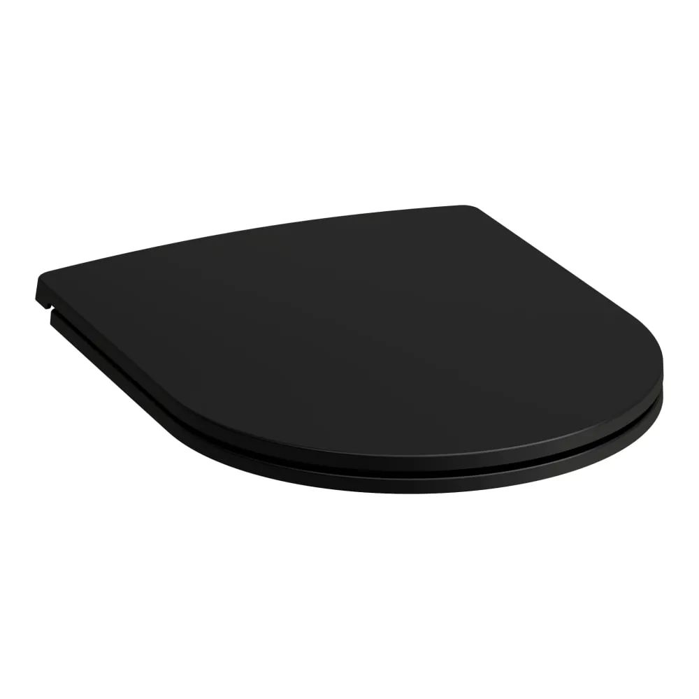 LAUFEN PRO Sedátko s poklopem LAUFEN pro slim, odnímatelné, zpomalovací sklápěcí systém 445 x 370 x 45 mm #H8989667160001 - 716 - Černá mat