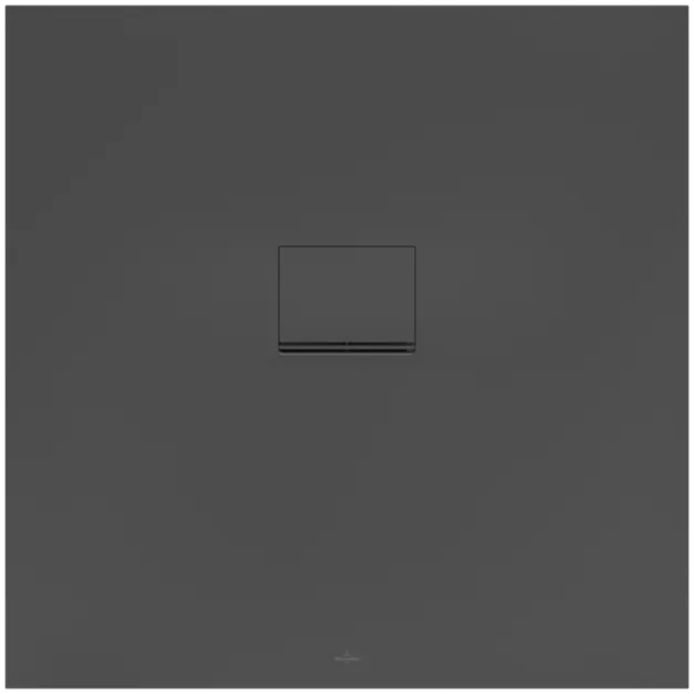 VILLEROY BOCH Čtvercová sprchová vanička Squaro Infinity, 1000 x 1000 x 40 mm, antracitová barva UDQ1010SQI1V-1S