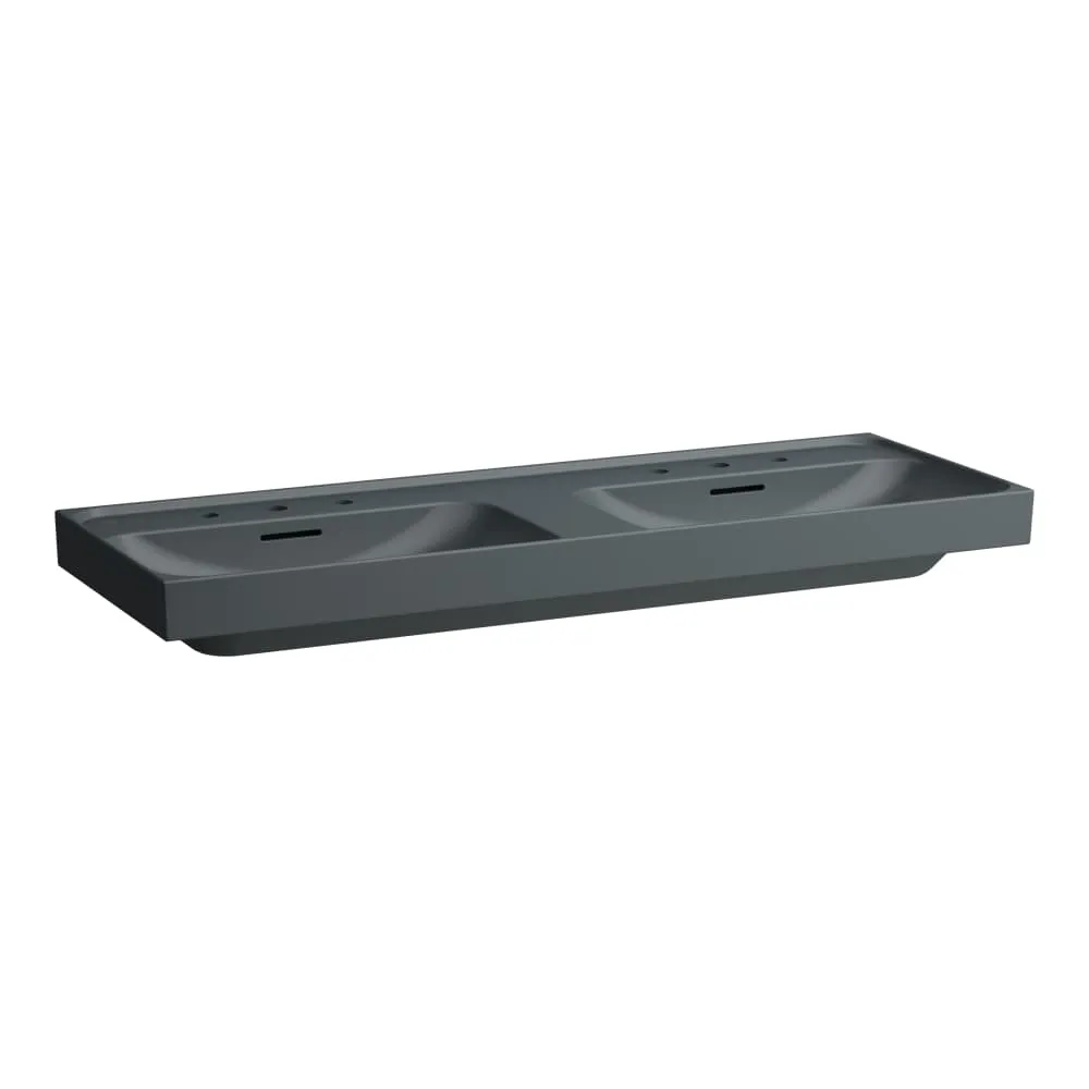 LAUFEN MEDA Dvojumyvadlo 1300 x 460 x 80 mm #H8141127581081 - 758 - Grafit mat