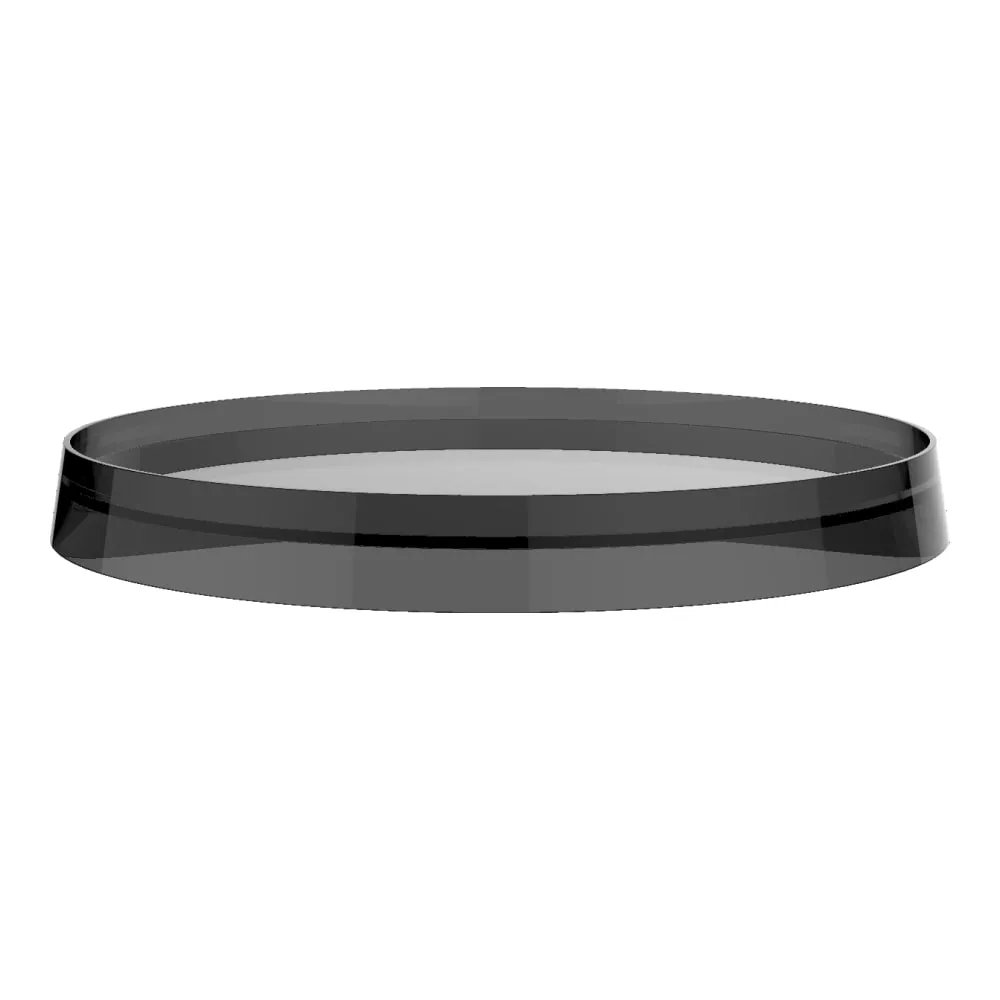LAUFEN Kartell LAUFEN Plastový disk Ø 185/275 mm cm pro umyvadlové a bidetové baterie a držák toaletního papíru/nástěnnou poličku #H3983350850011 - 085 - Smoky grey