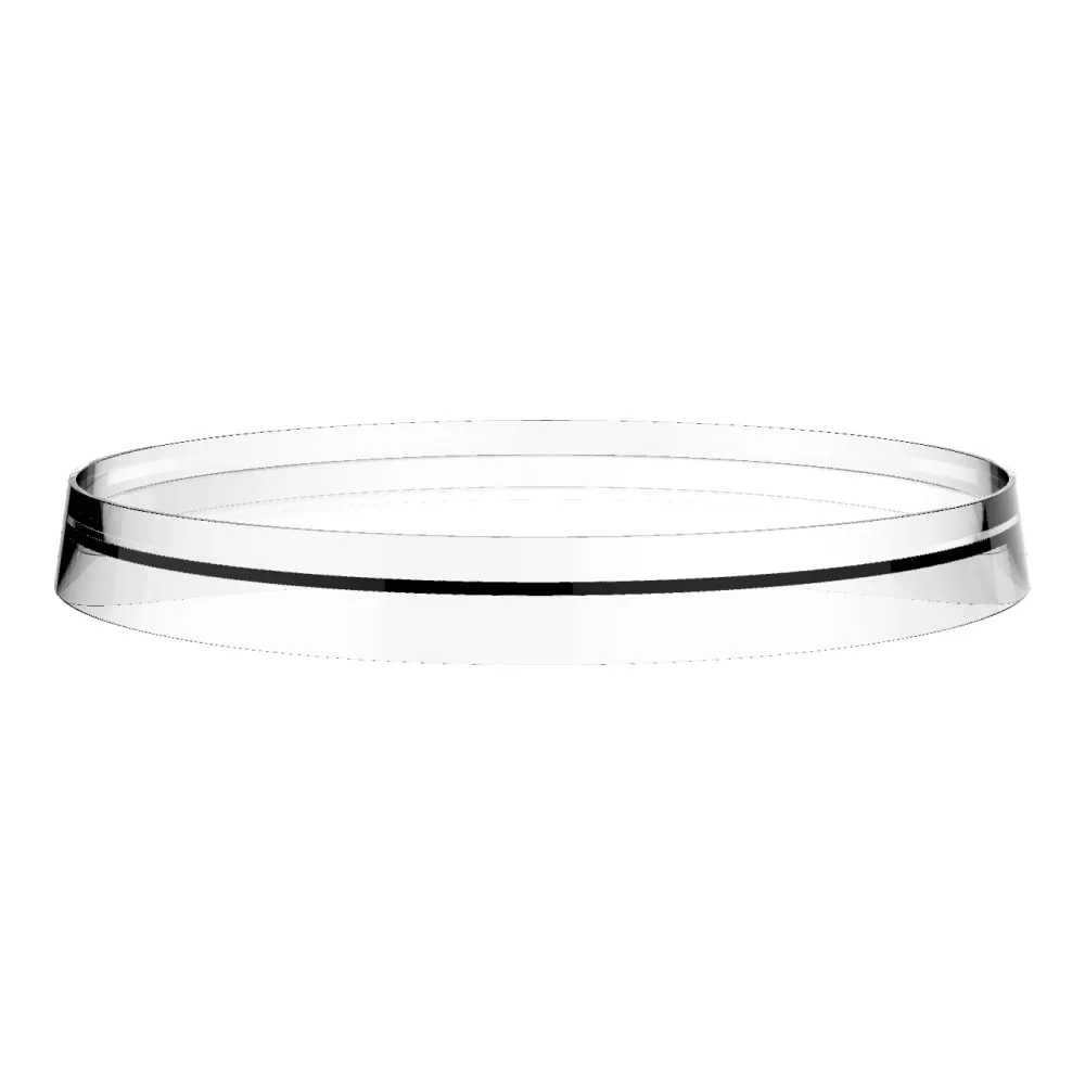 LAUFEN Kartell LAUFEN Plastový disk Ø 185/275 mm cm pro umyvadlové a bidetové baterie a držák toaletního papíru/nástěnnou poličku #H3983350840021 - 084 - Krystal transparentní