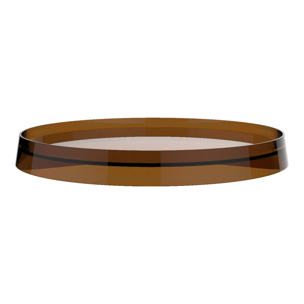LAUFEN Kartell LAUFEN Plastový disk Ø 185/275 mm cm pro umyvadlové a bidetové baterie a držák toaletního papíru/nástěnnou poličku 185 x 185 x 15 mm #H3983350930011 - 081 - Jantar