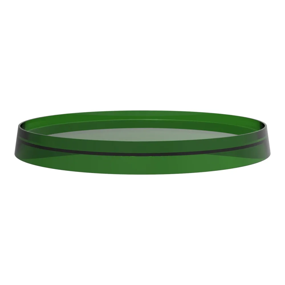 LAUFEN Kartell LAUFEN Plastový disk Ø 185/275 mm cm pro umyvadlové a bidetové baterie a držák toaletního papíru/nástěnnou poličku #H3983350920011 - 092 - Smaragdová zelená