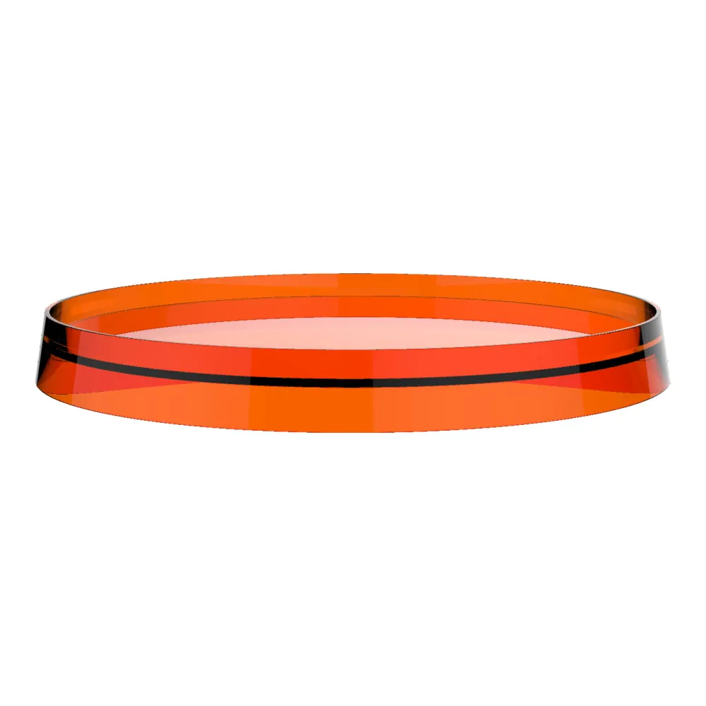 LAUFEN Kartell LAUFEN Plastový disk Ø 185/275 mm cm pro umyvadlové a bidetové baterie a držák toaletního papíru/nástěnnou poličku #H3983350820021 - 082 - Oranžová mandarinka