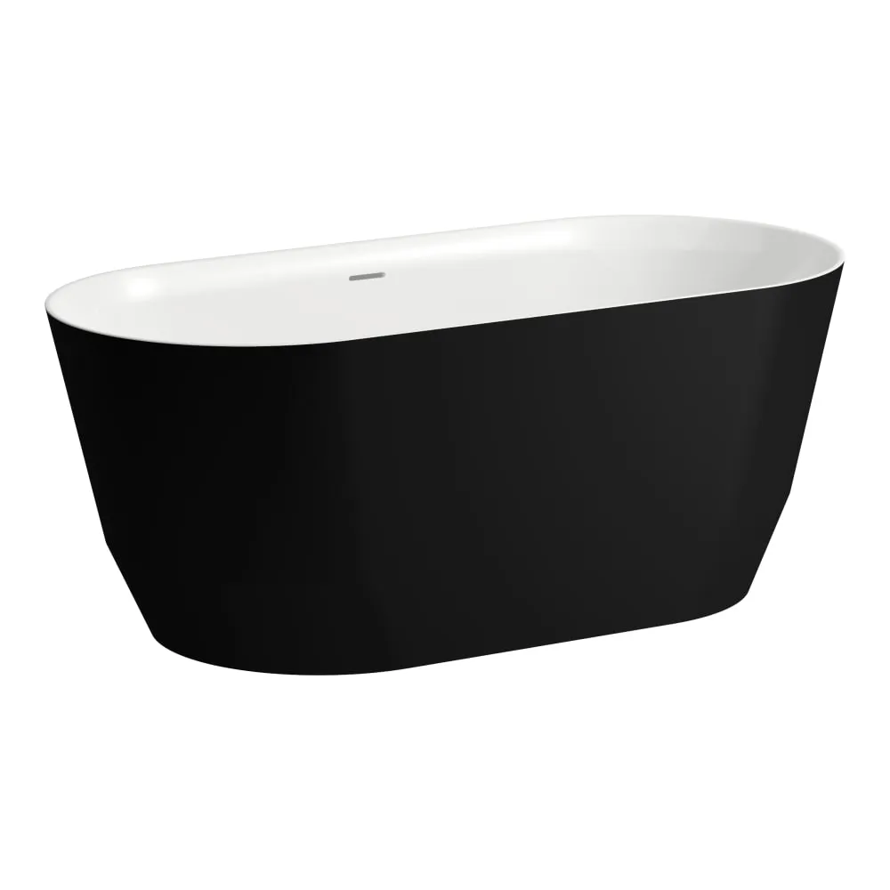 LAUFEN PRO Vana, samostatně stojící, materiál Marbond 1500 x 700 x 590 mm #H2439520680001 - 068 - Matná černá zvenku/lesklá bílá uvnitř